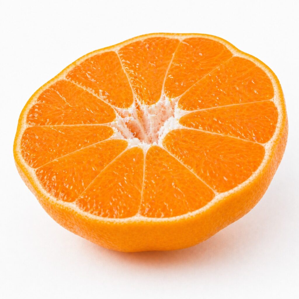 Harumi Japanese citrus half cut