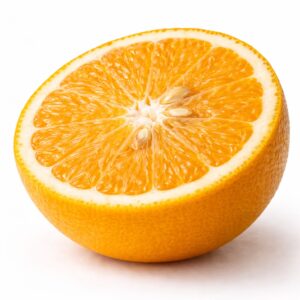 Hassaku Japanese citrus half cut