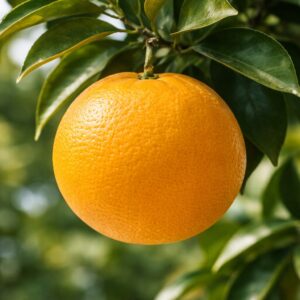 Hassaku Japanese citrus growing on tree