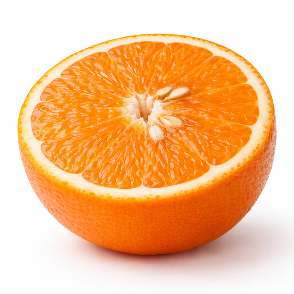 Iyokan Japanese citrus half cut