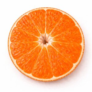 Unshu Mikan Japanese citrus cross section