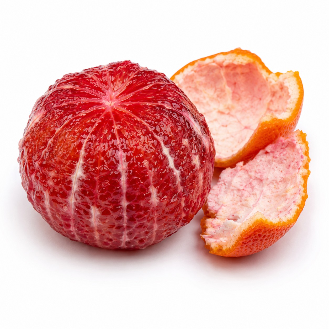 Blood Orange Japanese citrus peeled fruit