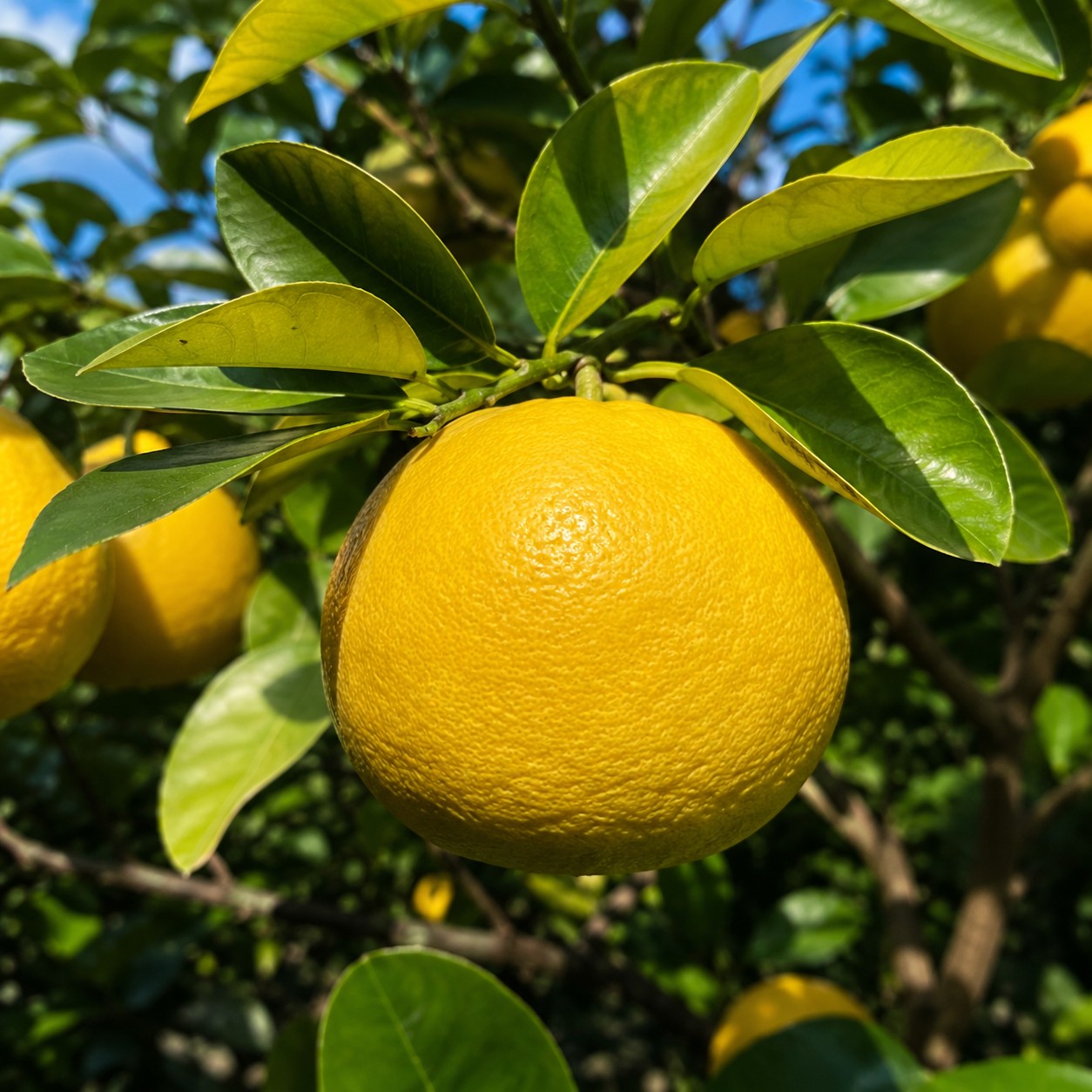 Haruka Japanese citrus growing on tree