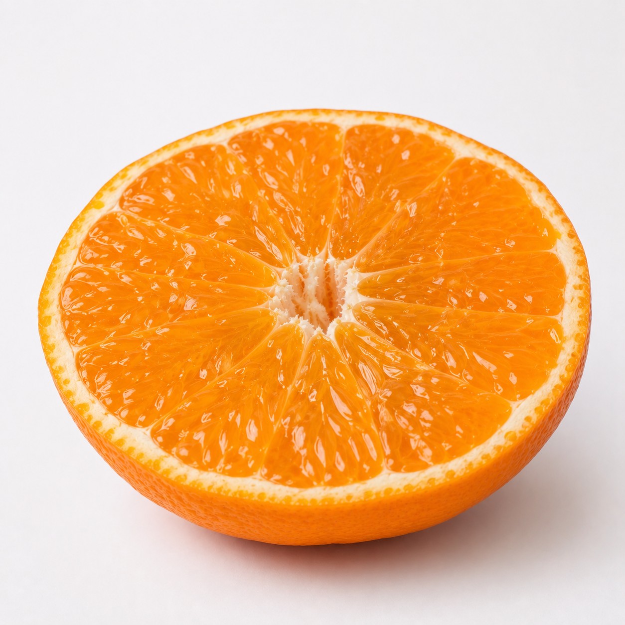 Ponkan Japanese citrus half cut